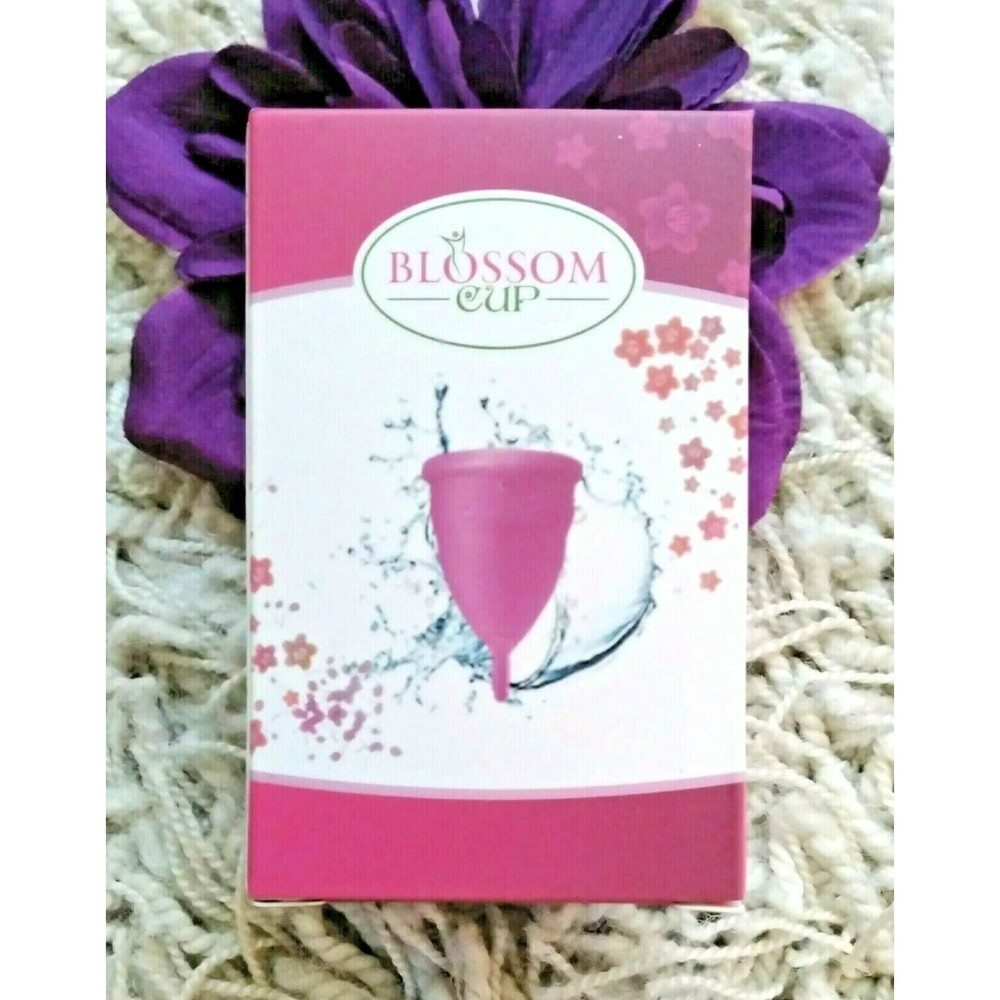 Blossom Menstrual Period Cup LARGE CLEAR Medical Silicone REUSABLE No Tampons